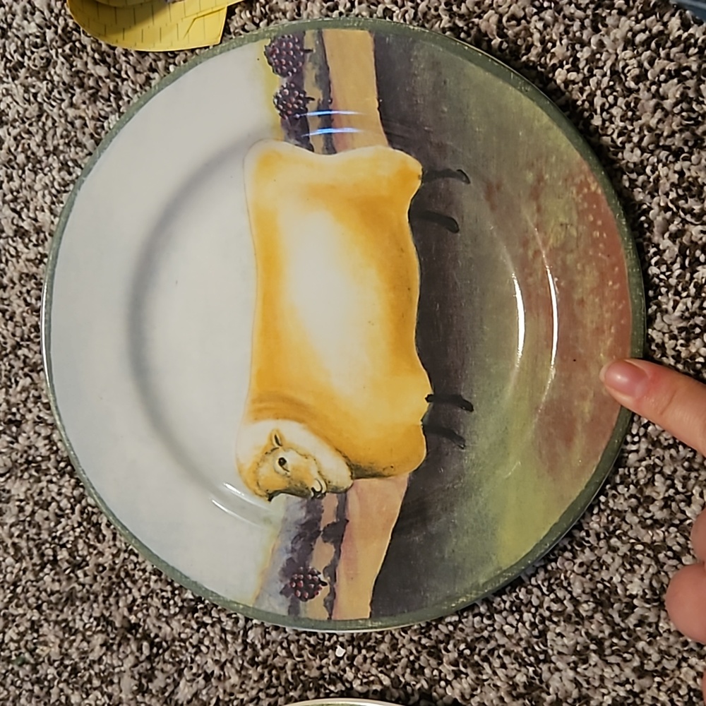 Block by Gear County Farm plates. Set of 2 salad plates. 8 inches. - Picture 3 of 6